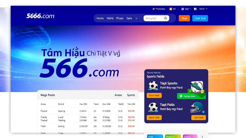 Tìm Hiểu Chi Tiết Về 566.com - Nền Tảng Đặt Sân, Thông Tin Cược Thú Vị Hàng Đầu